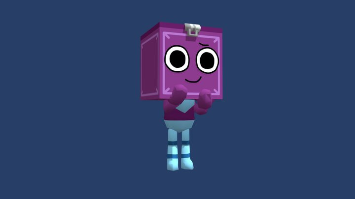 Boxten (low poly) - Dandy's World 3D Model