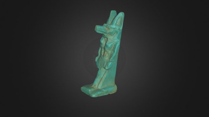 Egyptian Anubis Amulet 3D Model