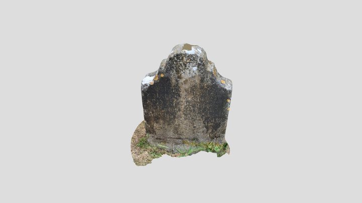 18/19th century gravestone (Trnio) 3D Model