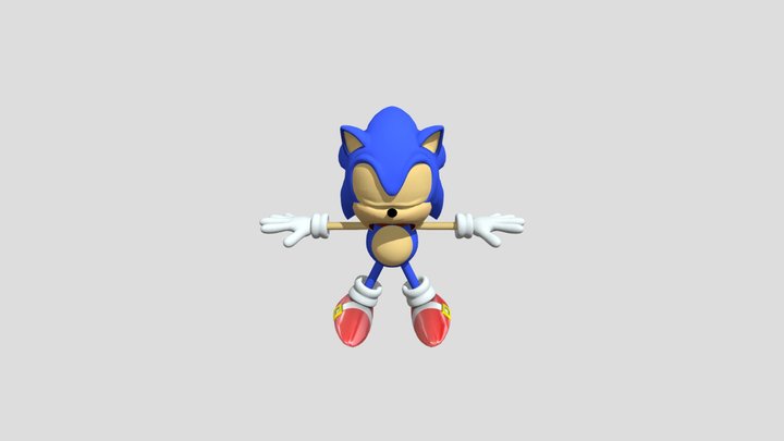 Sonic The Hedgehog (Classic) (SXSG) – Gratis 3D-model STL