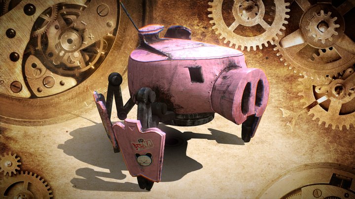 Robot Mech Pig 3D Model