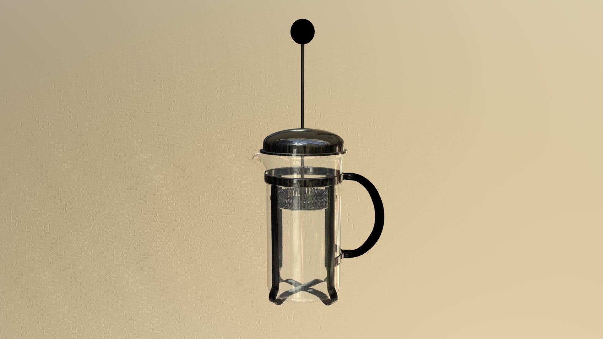 French Press — Sketchfab embed 3D viewer