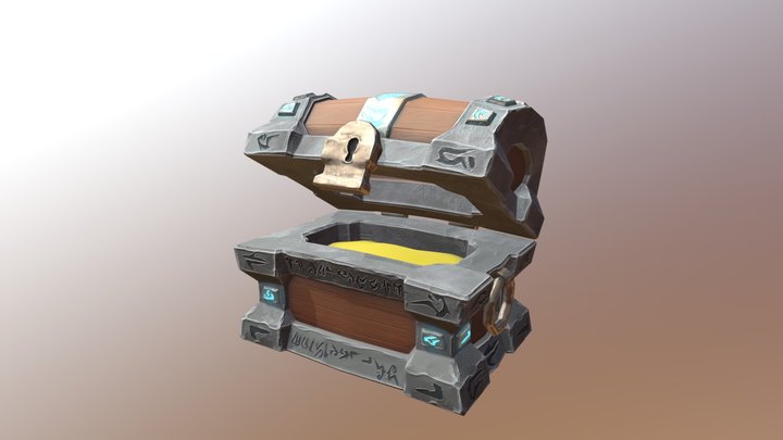 stylized chest_01_WIP 3D Model
