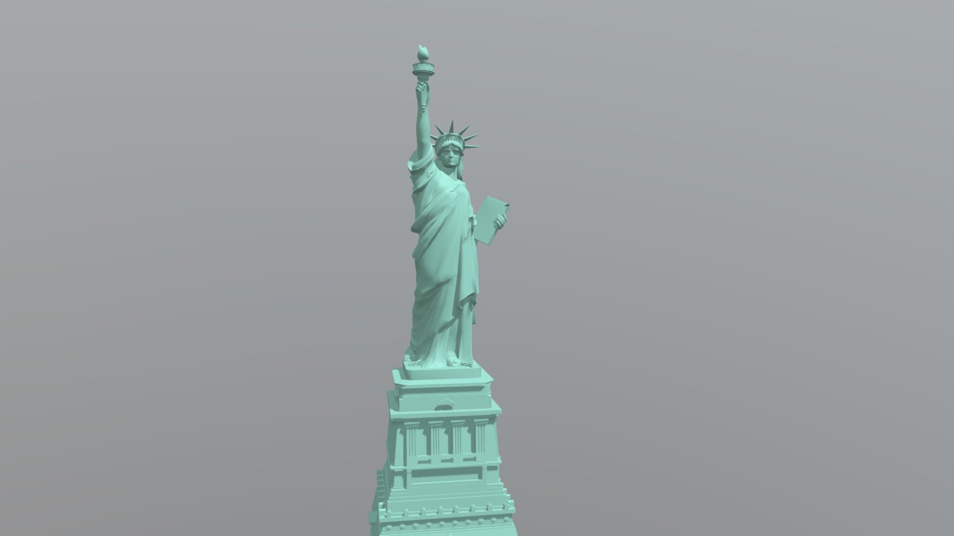The statue of liberty - 3D model by llllline.
