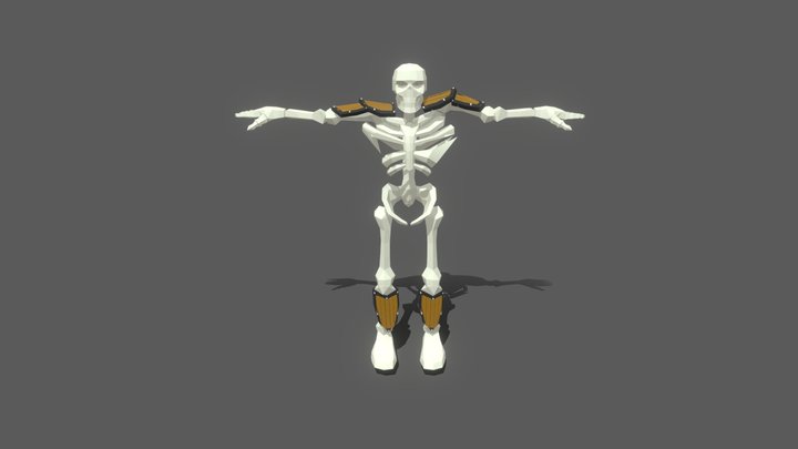Skeleton warrior 3D Model
