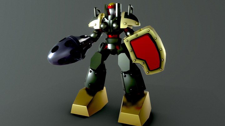 Elemental Hero Rampart Blaster (Yugioh) 3D Model