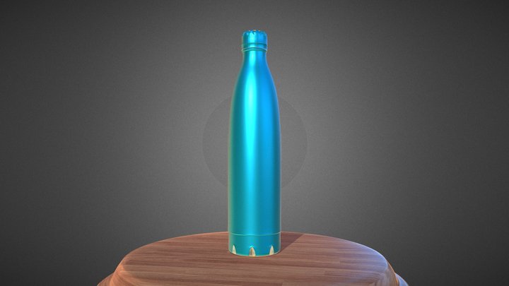 Stainless Steel Water Bottle 3D Model