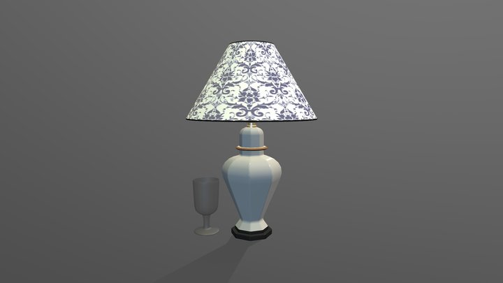 Lampshade Scene 3D Model
