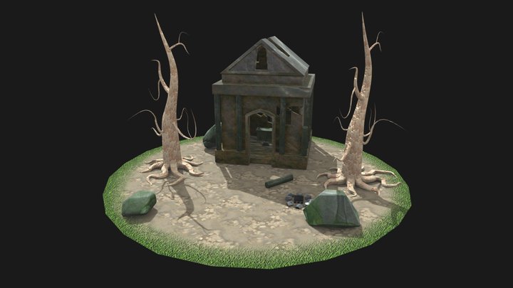 Temple Ruins 3D Model