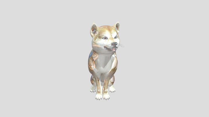 shiba_inu_sitting 3D Model