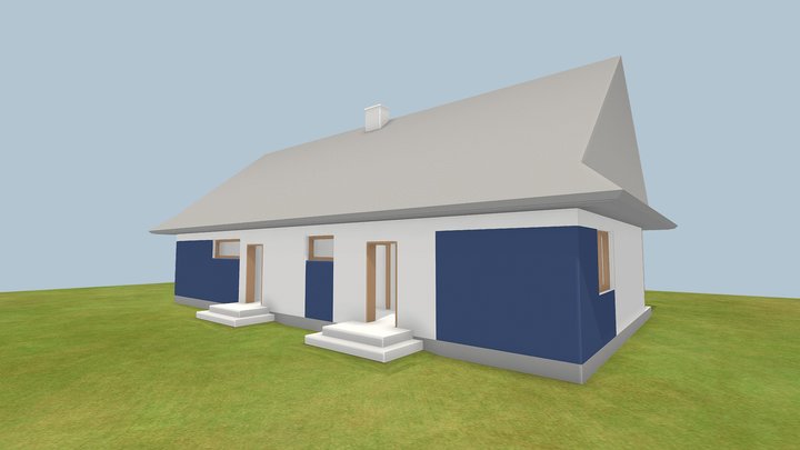 Dom w Bieszczadach - goście 3D Model