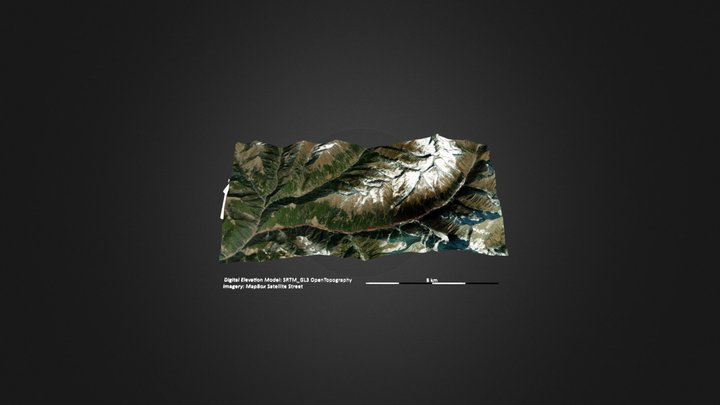 图吉纳峰 – Modello 3D gratuito STL