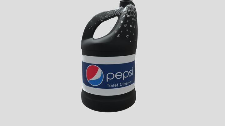 Pepsi Toilet Cleaner Bottle Whole_NFJ 3D Model