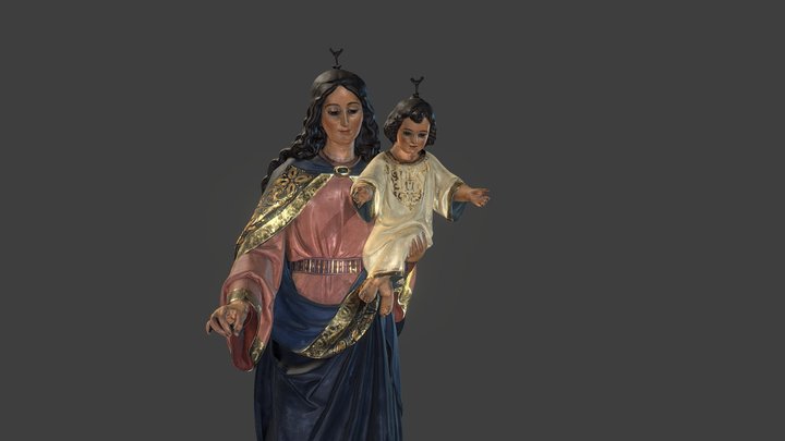 Maria Auxiliadora San Jose Del Valle 3D Model