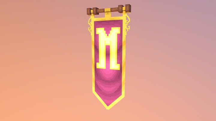 Magical banner 3D Model