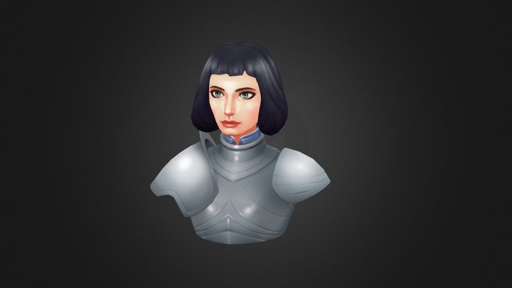 Female Knight 3D Model