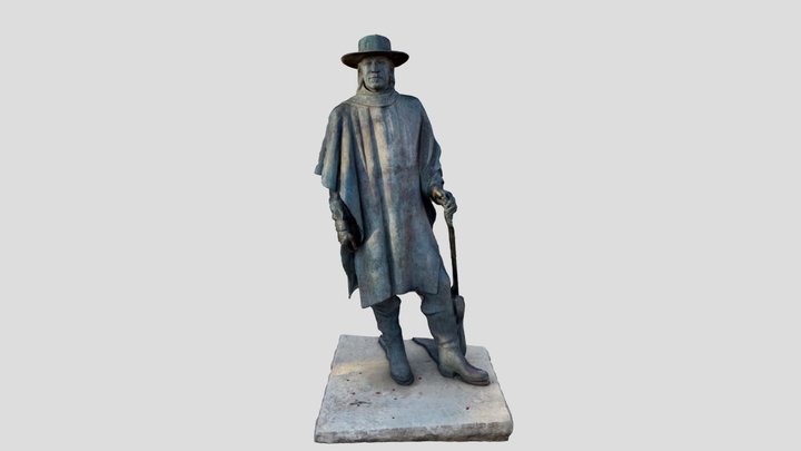 PhotoCatch - Stevie Ray Vaughn Statue 3D Model