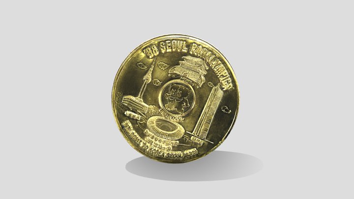 Souvenir plate, Seoul 1988 Paralympics 3D Model
