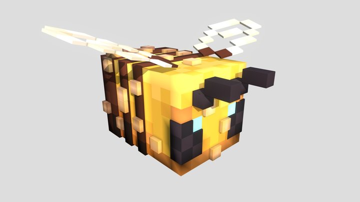 Minecraft Bee with polls 3D Model
