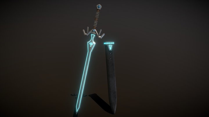 Royal Sheikah Blade 3D Model