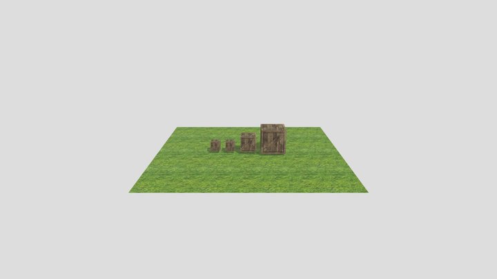 Animal Company Crates 3D Model