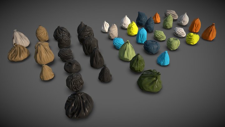 Trashbags - Collection 3D Model