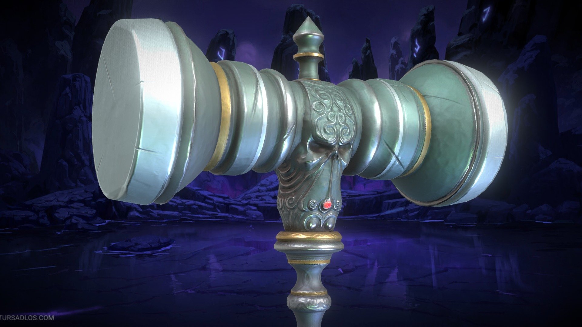 Skull Hammer - 3D model by Irakli (ika3d) (@gogavairakli) [b407e7b ...