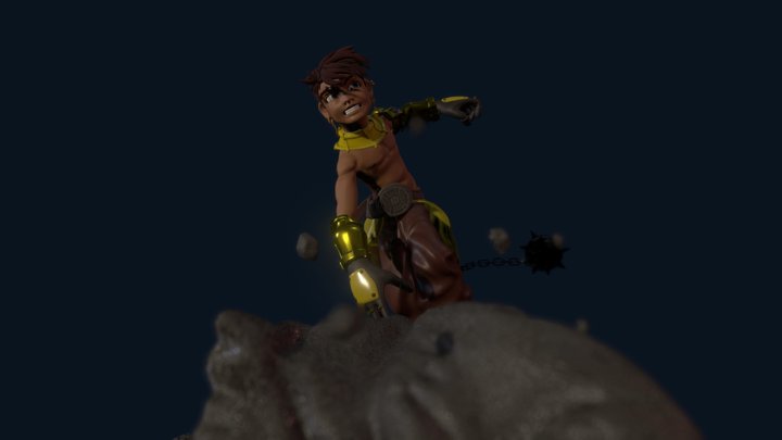 Little Brawler 3D Model