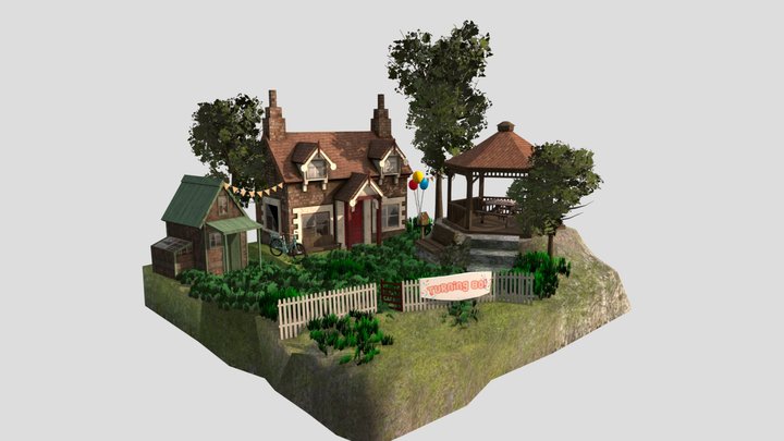 DAE Diorama - Grandma's House 3D Model