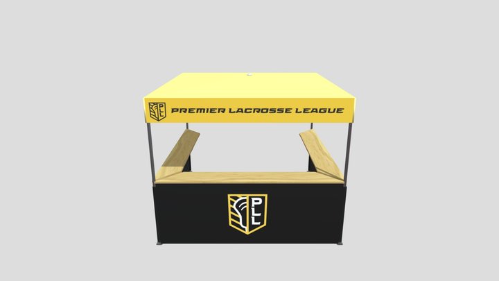 Premier Lacrosse League - 13x13 Monarch Flat 3D Model
