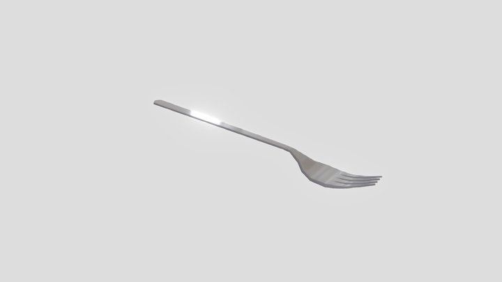 Fork Lowpoly 3D Model