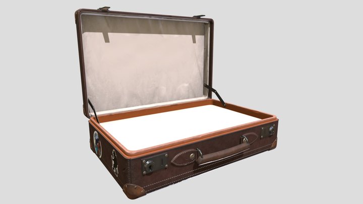 Stylized Suitcase 3D Model