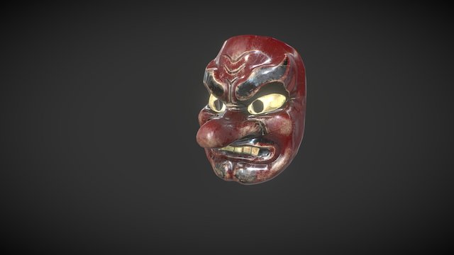 Tengu Mask 3D Model
