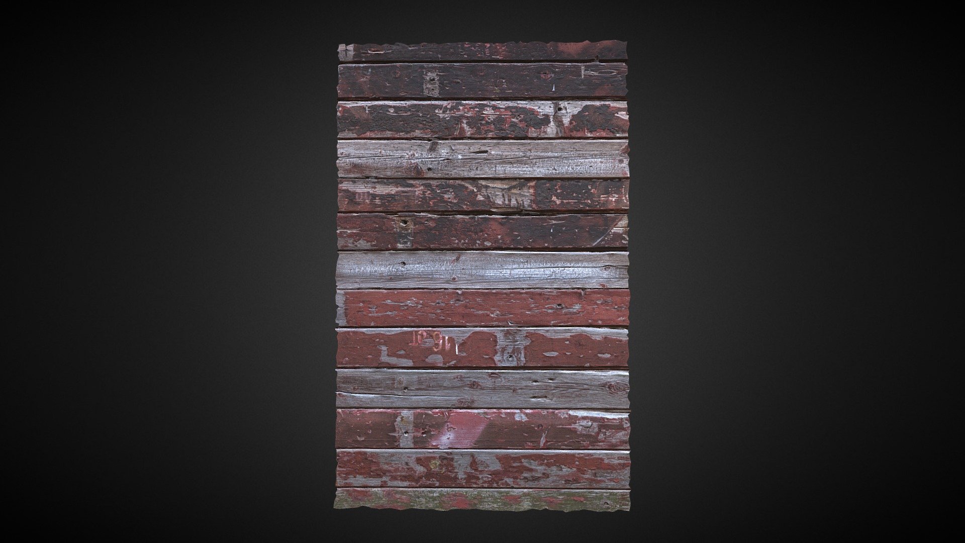 Wooden Wall 3D scan