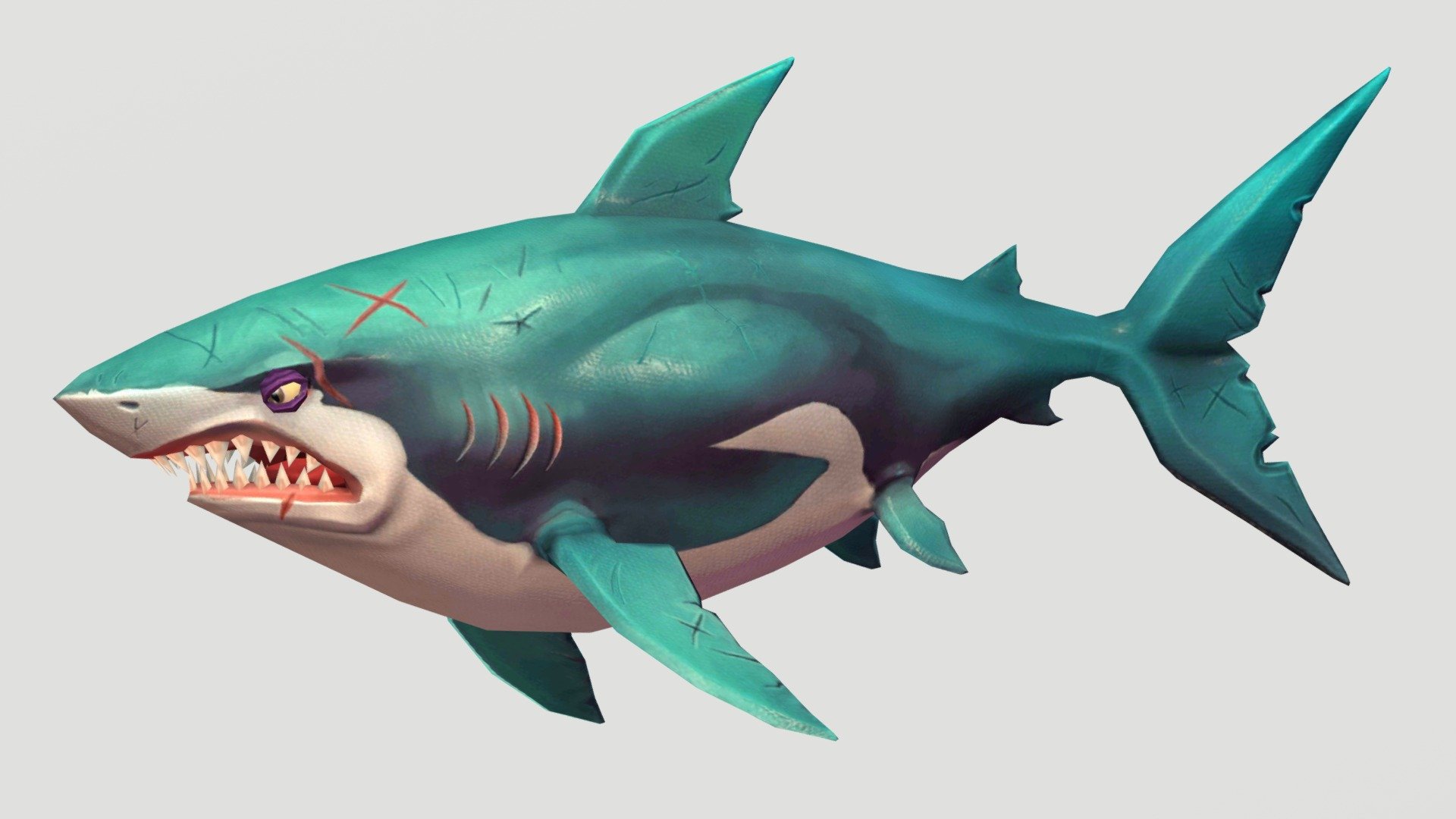 Hsw Great White Shark - Download Free 3D model by hsejira