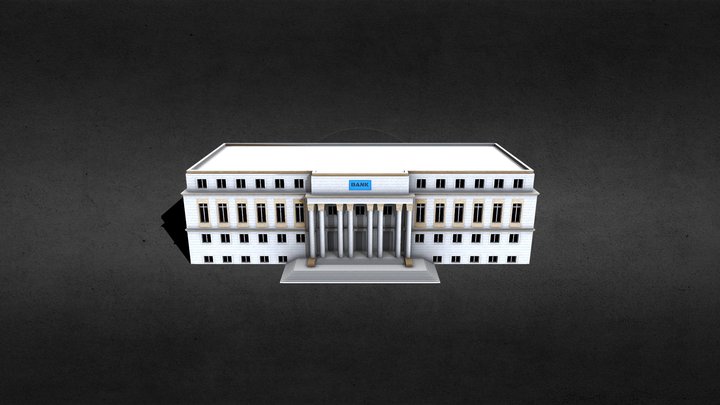 Money heist bank 3D Model