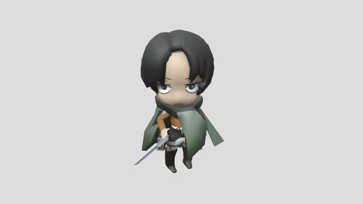 Levi Ackerman nendoroid Posing 3D Model