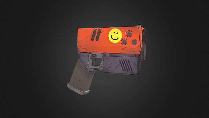 SciFi Toon Gun 3D Model