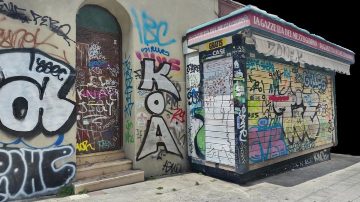 Italy, Milan, Old Kiosk – Modello 3D gratuito STL