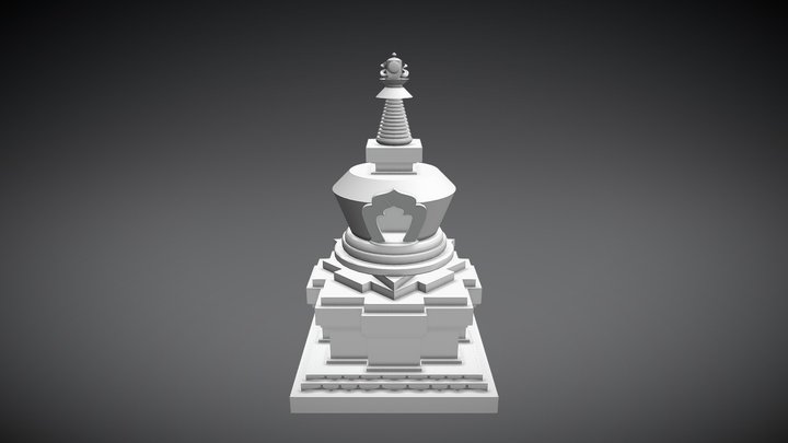 Stupa 04 3D Model