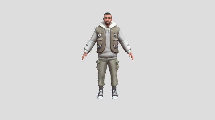 Readplayermeavatar1obj@ Breakdance Ending 1 3D Model