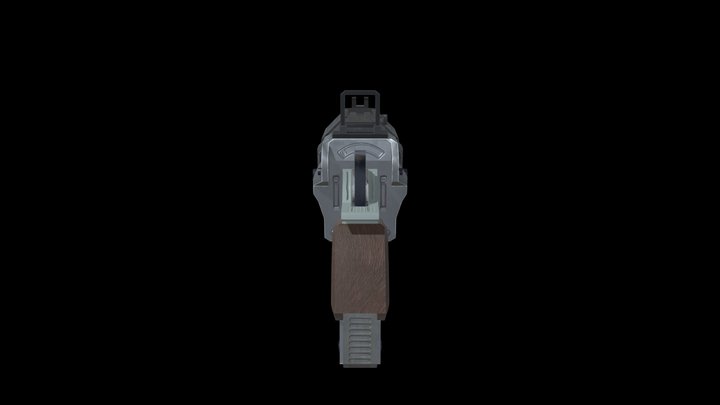 Sci-fi Hand Cannon 3D Model