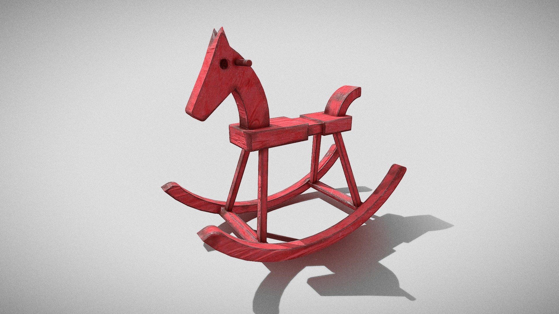 artist wooden horse model