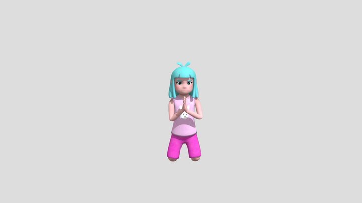 Praying 3D Model