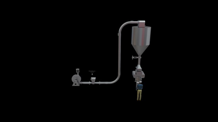 VENTURY BASED CONVEYING SYSTEM 3D Model