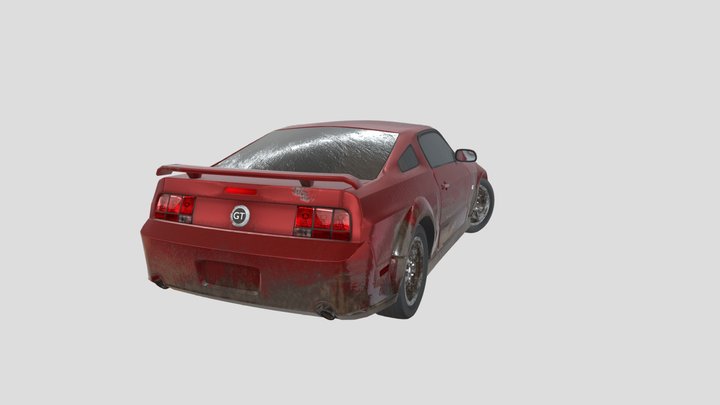 Ford mustang 2005 GT 3D Model