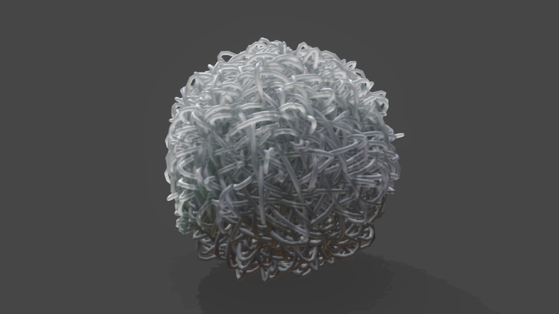 3D model Clump Of Wires - This is a 3D model of the Clump Of Wires. The 3D model is about a white crystal ball.