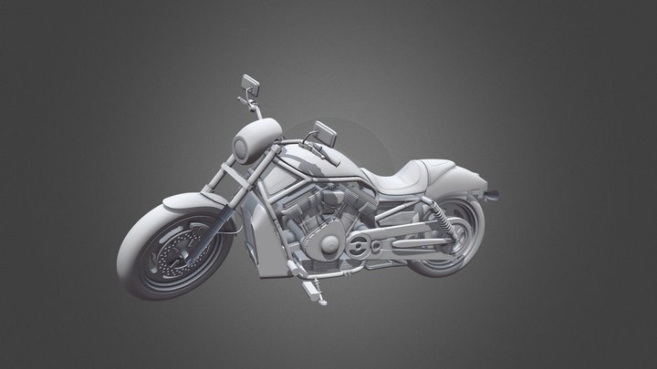 Bike High Poly 3D Model