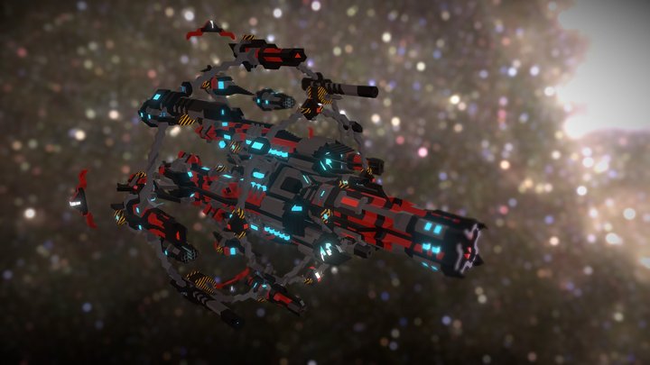 Orbitalcannon-Uriel Mark II 3D Model