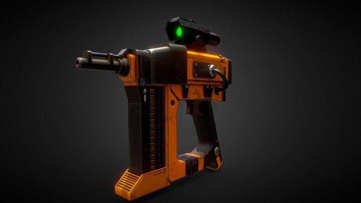 Survival Weapons Nail Gun 3D Model
